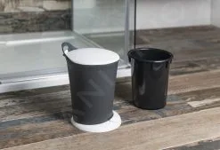 Aqualine Accessori - Pattumiera Pedal 6 L, Antracite/bianco TRN-079-04 -Vendite Accessori per Cucina 55b913dd96014ebe06f885b1