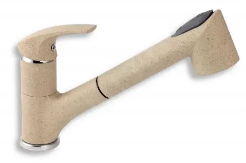 Novaservis Metalia 57 - Miscelatore Da Lavello Con Doccetta Estraibile E Deviatore, Granito-sabbia 57081,GRS 1 Novaservis Metalia 57 - Miscelatore Da Lavello Con Doccetta Estraibile E Deviatore, Granito-sabbia 57081,GRS