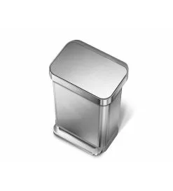 Simplehuman Pattumiere - Pattumiera Con Portasacchetti, 45 L, Acciaio Inox Spazzolato CW2024 -Vendite Accessori per Cucina 59a1a17af55f11624e4ed253