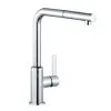 Kludi L-ine S - Miscelatore Monocomando Per Lavello, Con Braccio Di Erogazione Estraibile, Cromato 408510575