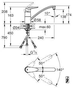 Grohe Eurodisc - Miscelatore Da Lavello, Cromo 33771001 6 Grohe Eurodisc - Miscelatore Da Lavello, Cromo 33771001 -Vendite Accessori per Cucina 6079574042a430b3fbf8bed0