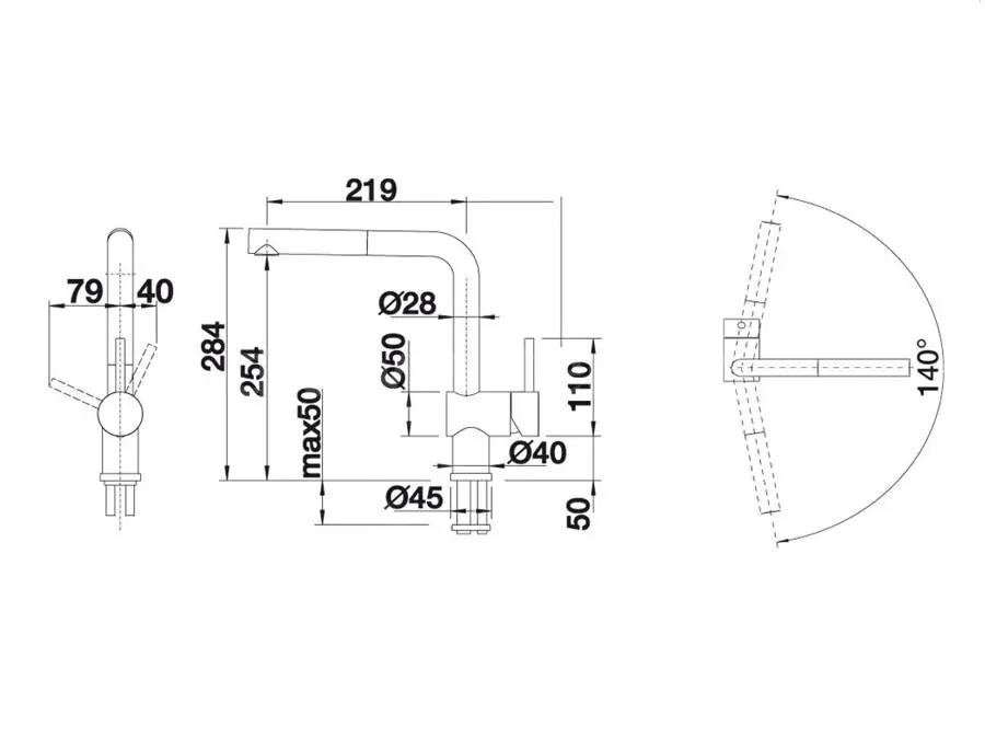 Blanco Linus S - Miscelatore Da Lavello Con Bocca Di Erogazione Estraibile, Nero Opaco 525807 2 Blanco Linus S - Miscelatore Da Lavello Con Bocca Di Erogazione Estraibile, Nero Opaco 525807 - immagine 2