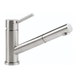 Villeroy & Boch Como - Miscelatore Da Lavello Con Bocca Di Erogazione Estraibile, Sottofinestra, Acciaio Inox 925800LC