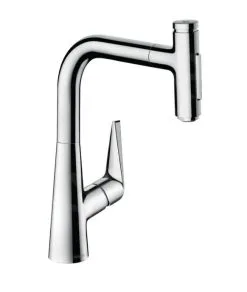 Hansgrohe Talis Select M51 - Miscelatore Da Lavello Talis Select Con Doccetta Estraibile, Cromo 72824000