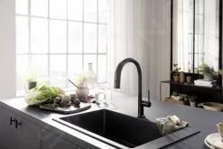 Hansgrohe Aqittura M91 - Miscelatore Da Lavello, Con Bocca Di Erogazione Estraibile E Funzione Di Filtraggio, Nero Opaco 76801670 -Vendite Accessori per Cucina 687cb8c985f11e81c2bb2838