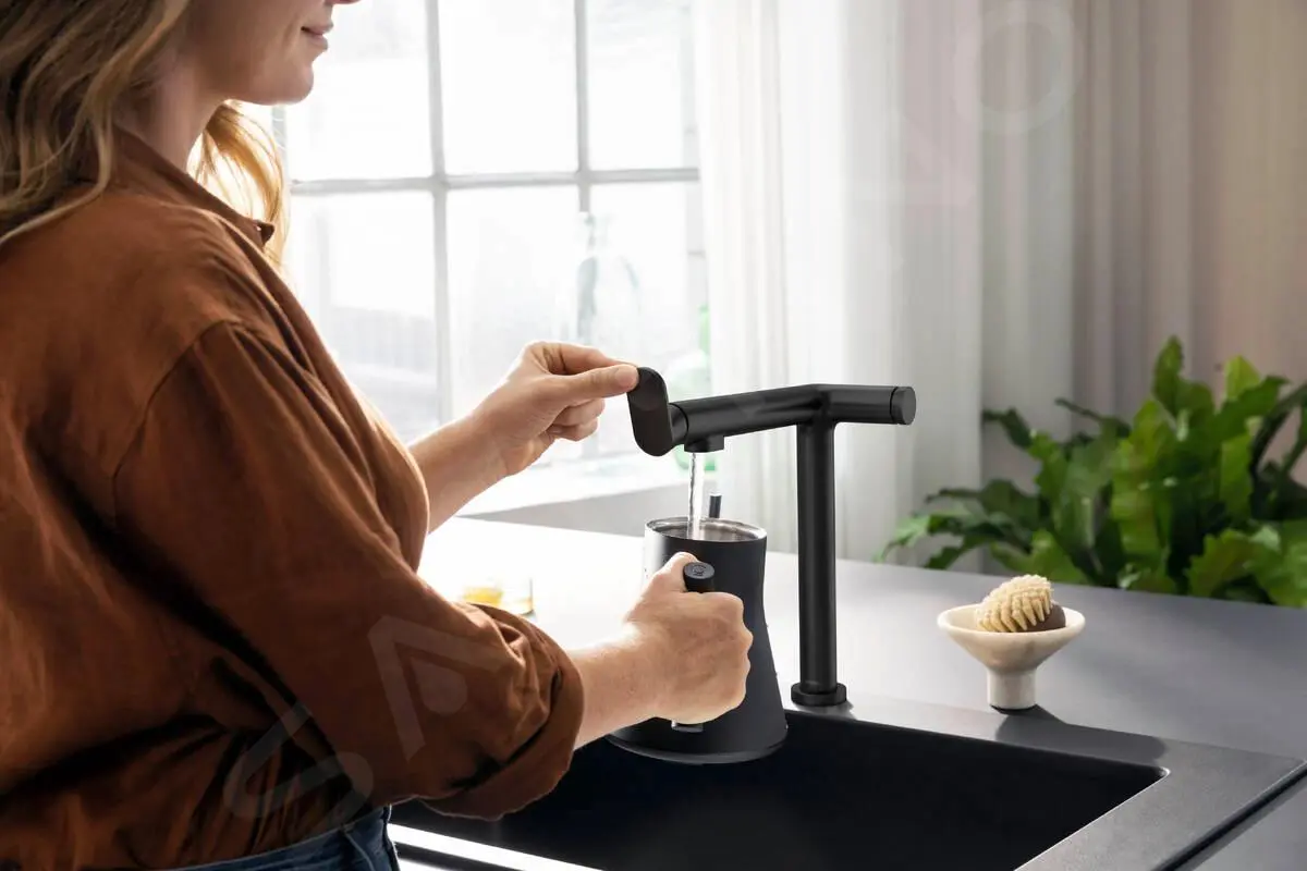 Hansgrohe Aqittura M91 - Miscelatore Da Lavello Con Funzione Di Filtraggio, Nero Opaco 76802670 3 Hansgrohe Aqittura M91 - Miscelatore Da Lavello Con Funzione Di Filtraggio, Nero Opaco 76802670 - immagine 3