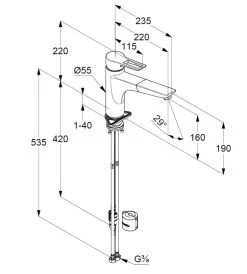Kludi Mix - Miscelatore Da Lavello Con Bocca Di Erogazione Estraibile, Cromo 329430562 -Vendite Accessori per Cucina 6a218c9798ffc85261f03081