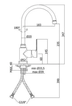 Paffoni Blu - Miscelatore Da Lavello, Cromato BLU180CR -Vendite Accessori per Cucina 6ec24a720a897a84cba0e2d1