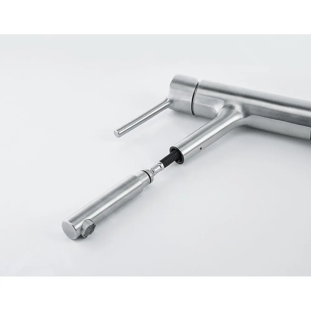 Franke Taros Neo - Miscelatore Da Lavello FC 6383.501 Con Bocca Di Erogazione Estraibile, Acciaio Inox 115.0596.383 7 Franke Taros Neo - Miscelatore Da Lavello FC 6383.501 Con Bocca Di Erogazione Estraibile, Acciaio Inox 115.0596.383 - immagine 7