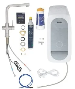 Grohe Blue Home - Miscelatore Per Lavello, Con Sistema Di Filtraggio E Raffreddamento, Supersteel 31454DC1 -Vendite Accessori per Cucina 6fcc61dab8459df724ef0890