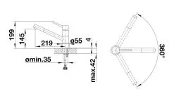 Blanco Kano - Miscelatore Da Lavello, Grigio/cromo 526950 -Vendite Accessori per Cucina 70c6e61b8d572b40ec1c7253