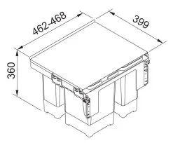 Franke Differenziatori - Cestino Portarifiuti Incorporato Garbo 50-3 121.0200.691 4 Franke Differenziatori - Cestino Portarifiuti Incorporato Garbo 50-3 121.0200.691 -Vendite Accessori per Cucina 712baa50ec86988f90cdec03