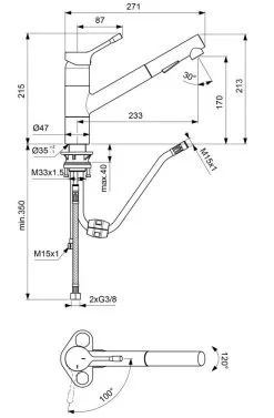Ideal Standard Ceralook - Miscelatore Da Lavello Con Doccetta Estraibile, BlueStart, Acciaio Inox BC297GN -Vendite Accessori per Cucina 79f7aa57be7485a54be93cdf