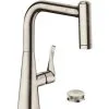 Hansgrohe M71 - Miscelatore Da Lavello A 2 Fori M7120-H220 Con Doccetta Estraibile, SBOX, Simil Inox 73805800