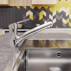 Ideal Standard CeraFlex - Miscelatore Per Lavello Con Bocca Di Erogazione Estraibile, BlueStart, Cromato BC143AA -Vendite Accessori per Cucina 856621143bccfc6aaec8427f