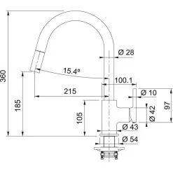 Franke Lina - Miscelatore Da Lavello FC 6051.031 Con Bocca Di Erogazione Estraibile, Cromo 115.0626.051 -Vendite Accessori per Cucina 85a6937e9bcbf08ac6b098d1
