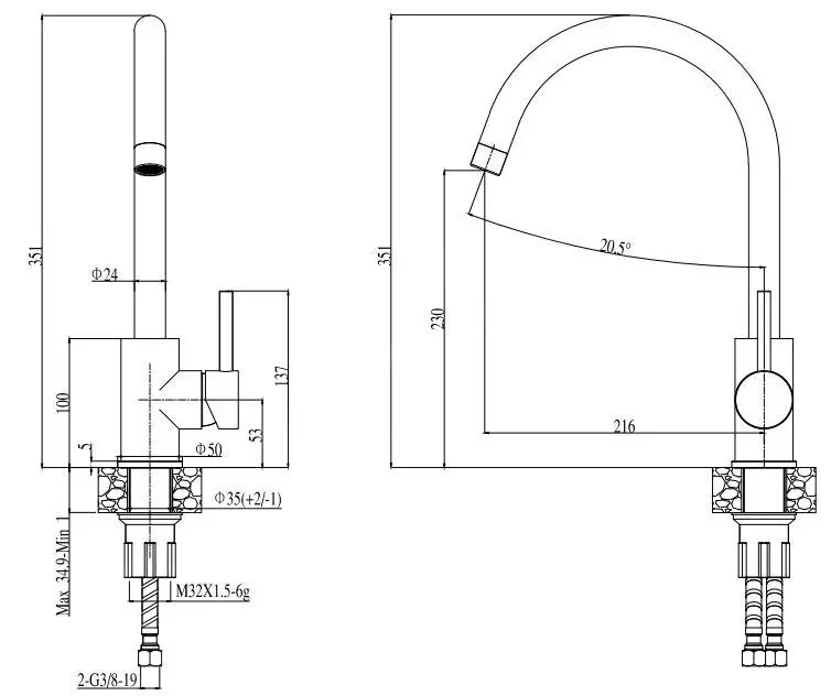 Alveus Roxa - Miscelatore Da Lavello, Cromo 1129038 2 Alveus Roxa - Miscelatore Da Lavello, Cromo 1129038 - immagine 2