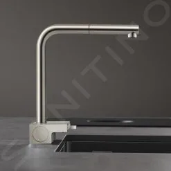 Hansgrohe M81 - Miscelatore Da Lavello Aquno Select Con Bocca Di Erogazione Estraibile E Getto Doccia Piatto, SBox, Simil Inox 73830800 -Vendite Accessori per Cucina 8ee67e91c6ccd78381a024af