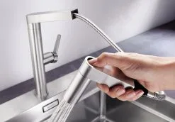 Blanco Panera S - Miscelatore Da Lavello Con Doccetta Estraibile, Acciaio Inox Spazzolato 521547 -Vendite Accessori per Cucina 942ffc5a4c1c2be9cec99934