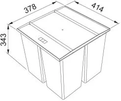 Franke Differenziatori - Pattumiera Incorporata Easysort 450-1-2 121.0494.150 -Vendite Accessori per Cucina 9541300ee2d71eb6f8245dd7