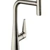Hansgrohe Talis Select M51 - Miscelatore Monocomando 300 Per Lavello Con Erogatore Estraibile, Simil Inox 72821800