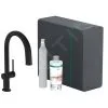 Hansgrohe Aqittura M91 - Miscelatore Da Lavello, Con Bocca Di Erogazione Estraibile, SodaSystem, SBox, Nero Opaco 76806670