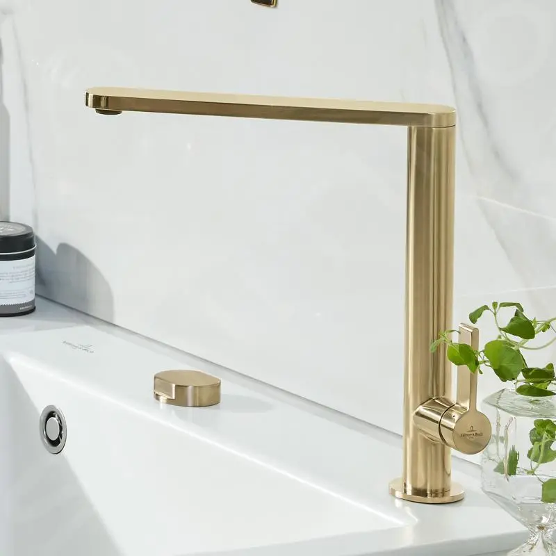 Villeroy & Boch Finera - Miscelatore Da Lavello, Color Oro 92700003 8 Villeroy & Boch Finera - Miscelatore Da Lavello, Color Oro 92700003 - immagine 8