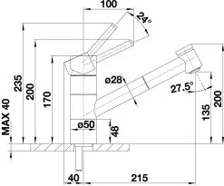 Blanco Tivo S - Miscelatore Da Lavello Con Doccetta Estraibile, Nero/cromo 526279 -Vendite Accessori per Cucina 9e9381196b434a7a9c6b7b58 3