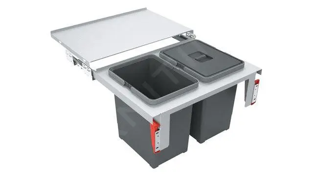 Franke Differenziatori - Cestino Portarifiuti Incorporato Garbo 60-2 121.0284.027 1 Franke Differenziatori - Cestino Portarifiuti Incorporato Garbo 60-2 121.0284.027