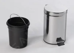 Aqualine Simple Line - Pattumiera Rotonda 3l, Acciaio Inox Lucido 27103 -Vendite Accessori per Cucina a5d7dbefdda32cb8052f2a2b