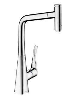 Hansgrohe M71 - Miscelatore Da Lavello M7117-H320 Con Doccetta Estraibile, SBOX, Cromato 73816000