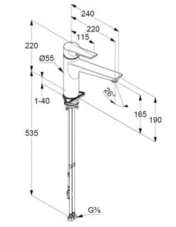 Kludi Mix - Miscelatore Da Lavello, Cromo 329050575 -Vendite Accessori per Cucina ace7bc800a2081e98a39c8fe