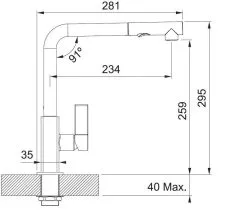 Franke Rubinetteria - Miscelatore Da Lavello FG 0392.071, Cromo/onice 115.0392.382 -Vendite Accessori per Cucina ae68dd8d576fadfd875851bd 2
