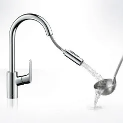 Hansgrohe Focus M41 - Miscelatore Monocomando Per Lavello 240 Con Doccetta Estraibile, Cromato 31815000 12 Hansgrohe Focus M41 - Miscelatore Monocomando Per Lavello 240 Con Doccetta Estraibile, Cromato 31815000 -Vendite Accessori per Cucina af81b1dbbf231684aea3e0b4