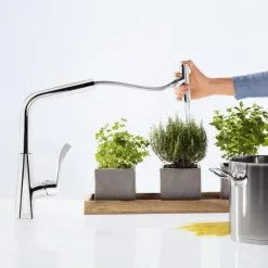 Hansgrohe Metris Select - Miscelatore Monocomando 240 Per Lavello Con Erogatore Estraibile, Cromato 14857000 8 Hansgrohe Metris Select - Miscelatore Monocomando 240 Per Lavello Con Erogatore Estraibile, Cromato 14857000 -Vendite Accessori per Cucina b07a15b60e9c0dd91c14855e