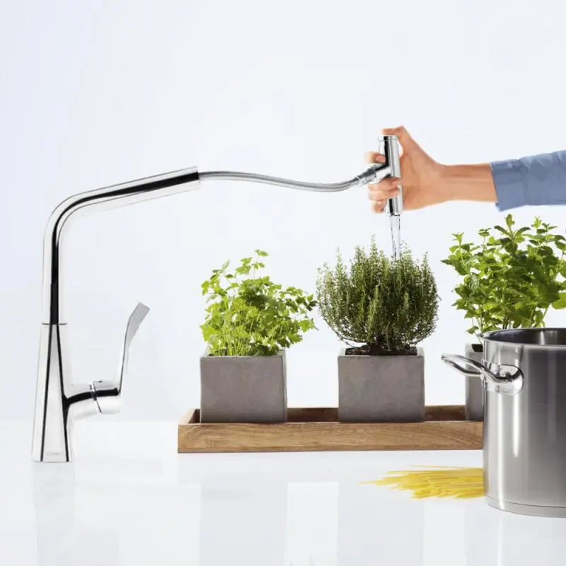 Hansgrohe Metris Select - Miscelatore Monocomando 240 Per Lavello Con Erogatore Estraibile, Cromato 14857000 3 Hansgrohe Metris Select - Miscelatore Monocomando 240 Per Lavello Con Erogatore Estraibile, Cromato 14857000 - immagine 3