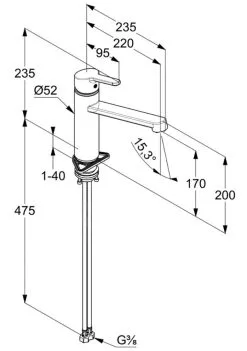 Kludi M2 - Miscelatore Da Lavello, Sottofinestra, Cromo 595780575 -Vendite Accessori per Cucina b09682b4c3d8337e9fcb2f24