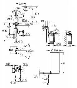 Grohe Red - Miscelatore Per Lavello Duo Con Boiler E Sistema Di Filtraggio, Serbatoio L, Cromato 30325001 -Vendite Accessori per Cucina b2d319493157691c6b77027e