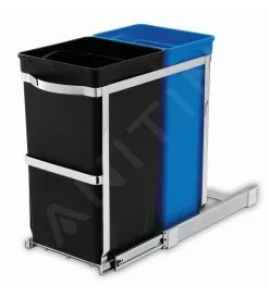 Simplehuman Pattumiere - Pattumiera Incorporata, Differenziata 20/15 L CW1016