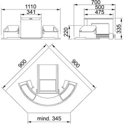 Franke Cube - Differenziatore Angolare Cube 2 X 18 L 134.0055.286 -Vendite Accessori per Cucina b75b1d167e91fd5d5ca2cff1