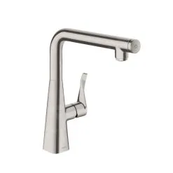 Hansgrohe Metris Select - Miscelatore Monocomando 260 Per Lavello, Simil Inox 14847800