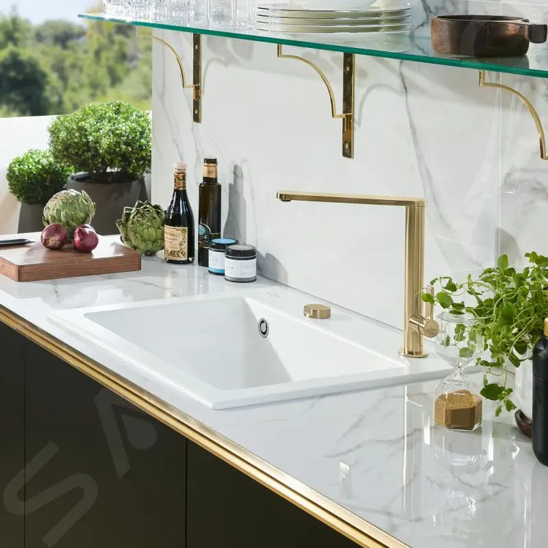 Villeroy & Boch Finera - Miscelatore Da Lavello, Color Oro 92700003 11 Villeroy & Boch Finera - Miscelatore Da Lavello, Color Oro 92700003 - immagine 11