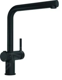 Franke Active - Miscelatore Da Lavello FN 5350.901, Con Comando Di Scarico Twist, Nero Opaco 115.0669.768