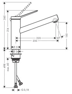 Hansgrohe Zesis M33 - Miscelatore Da Lavello 150, Cromo 74802000 -Vendite Accessori per Cucina cdaac75c165e93967edc3d38