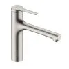 Hansgrohe Zesis M33 - Miscelatore Da Lavello 160, Con Doccetta Estraibile E Deviatore, Simil Inox 74801800