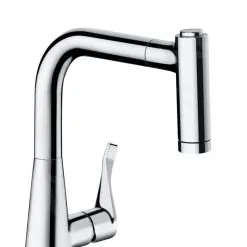 Hansgrohe Metris - Miscelatore Monocomando 220 Per Lavello Con Doccetta Estraibile, Cromato 14834000 -Vendite Accessori per Cucina d46d68ac837bc4972fcf2082