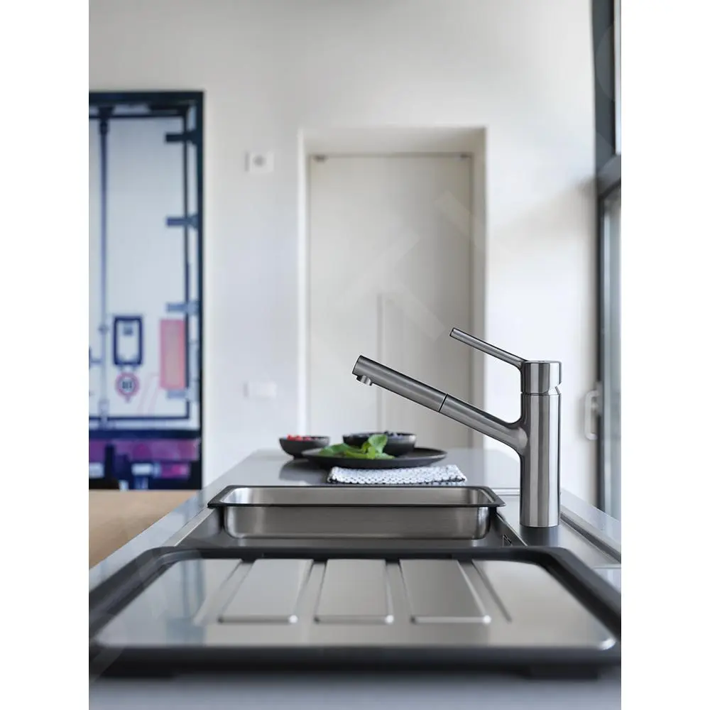 Franke Taros Neo - Miscelatore Da Lavello FC 6383.501 Con Bocca Di Erogazione Estraibile, Acciaio Inox 115.0596.383 3 Franke Taros Neo - Miscelatore Da Lavello FC 6383.501 Con Bocca Di Erogazione Estraibile, Acciaio Inox 115.0596.383 - immagine 3