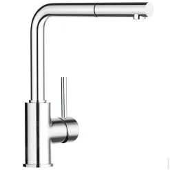 Blanco Mila S - Miscelatore Da Lavello Con Bocca Di Erogazione Estraibile, Cromo 519810