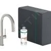 Hansgrohe Aqittura M91 - Miscelatore Da Lavello, Con Bocca Di Erogazione Estraibile, SodaSystem, SBox, Simil Inox 76836800