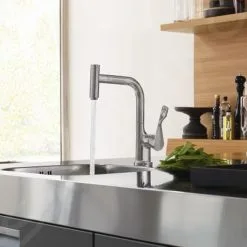 Axor Citterio - Miscelatore Monocomando Da Lavello, Con Bocca Di Erogazione Estraibile, Simil Inox 39861800 -Vendite Accessori per Cucina e1dd9a82b2ef1519782139de